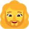 Woman- Beard emoji on Microsoft